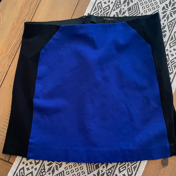 Ann Taylor Dresses & Skirts - Ann Taylor Blue and Black Skirt